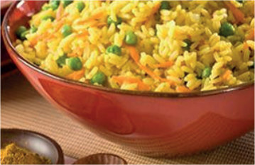 Rice with Vegetables and Curry